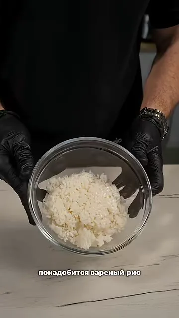 Белковый блинчик с рисом