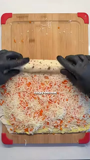 Рыбный белковый рулет