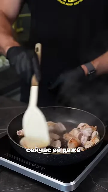 Тушеная капуста с курицей